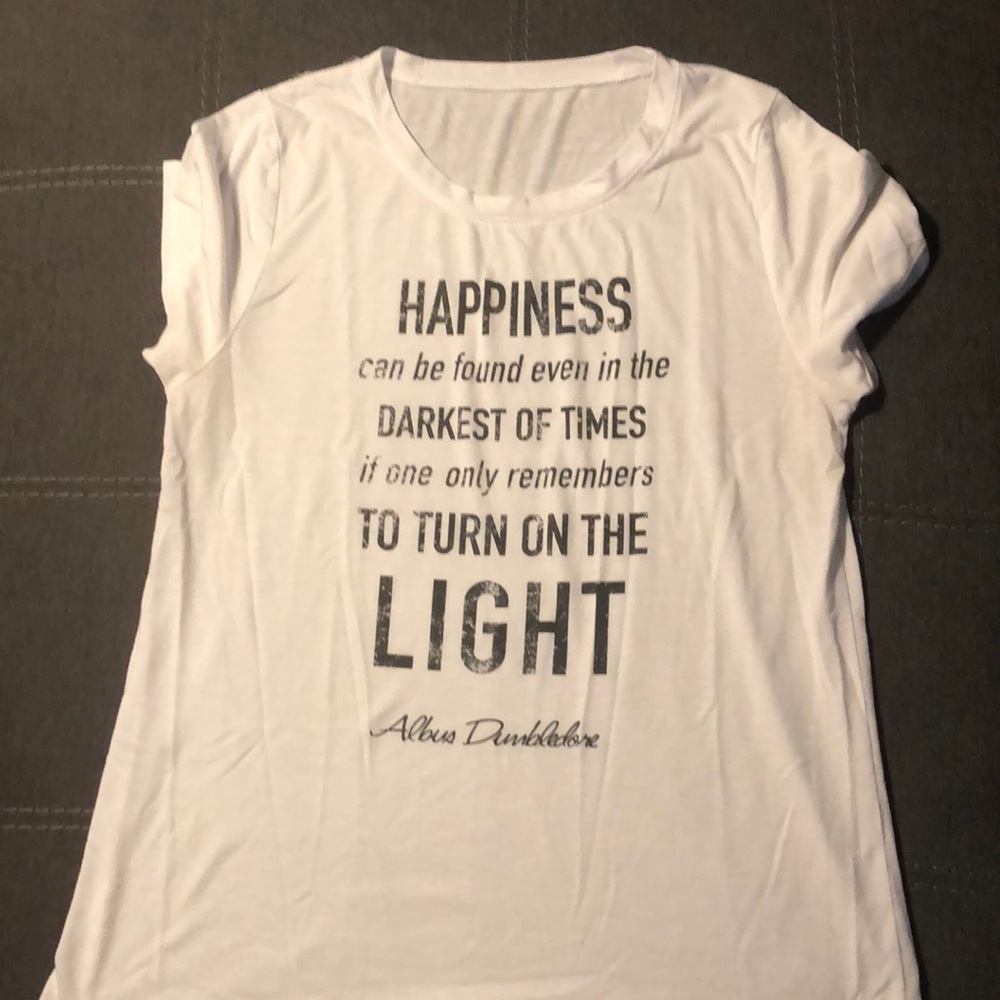 White graphic t-shirt